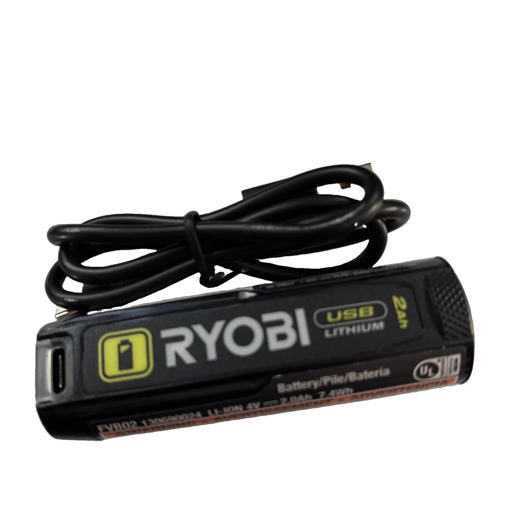 Ryobi USB 2 Ah Lithium Rechargeable Battery Pack USB